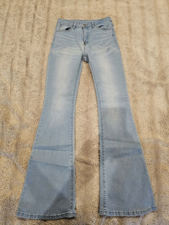 SHEIN Denim - Shein Classic Women’s Light Blue Flared Jeans